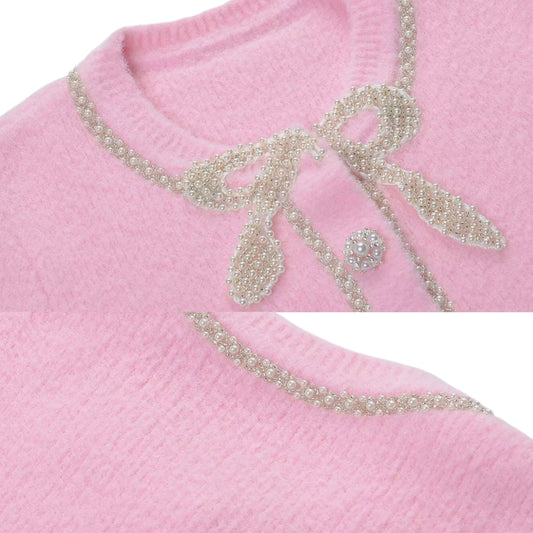 Pearl Bow Cardigan
