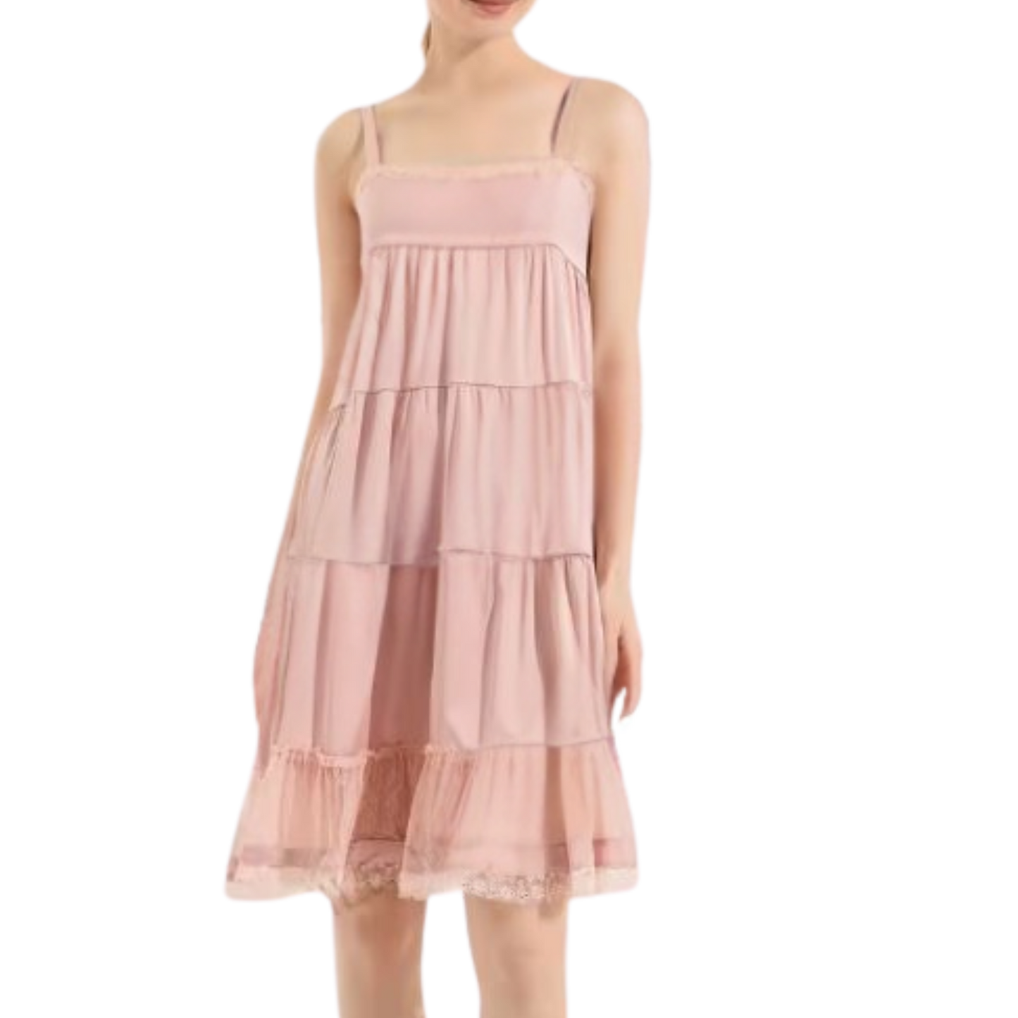 Rosé Reverie Midi Dress