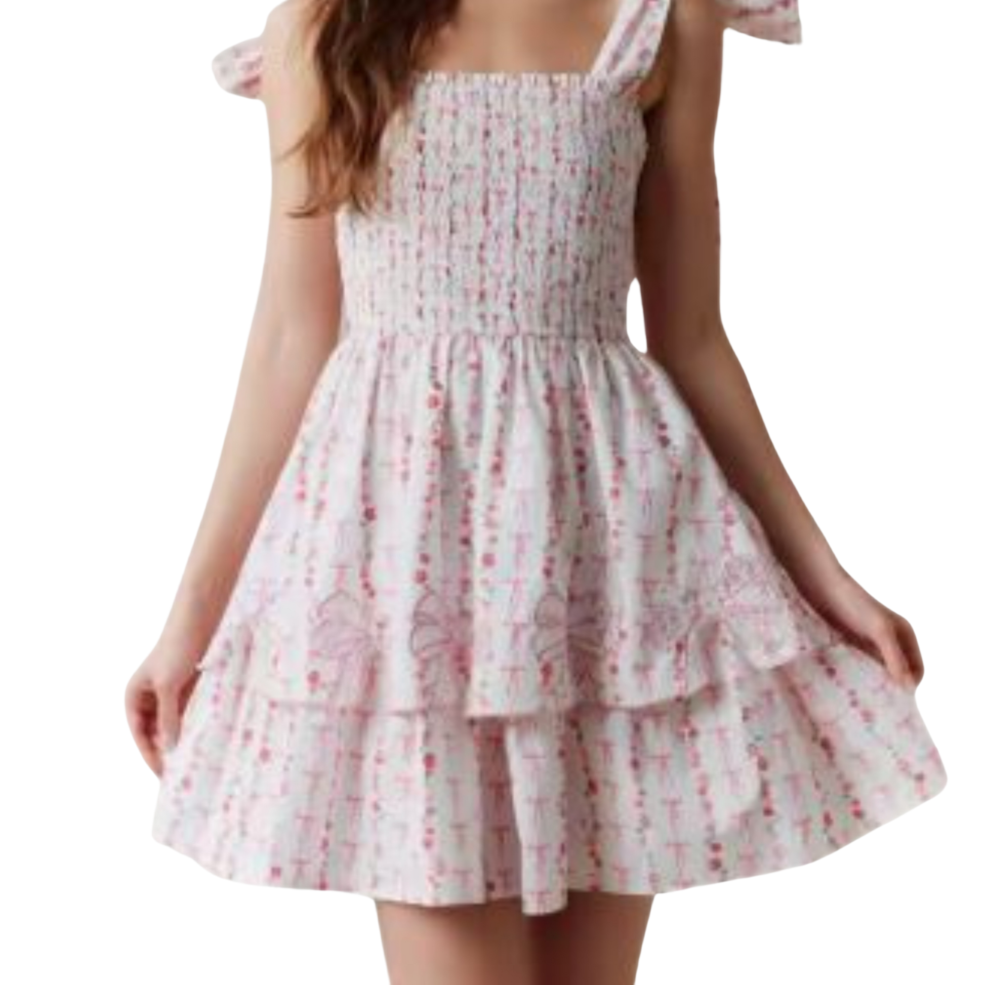 Rosalie Ribbons Mini Dress