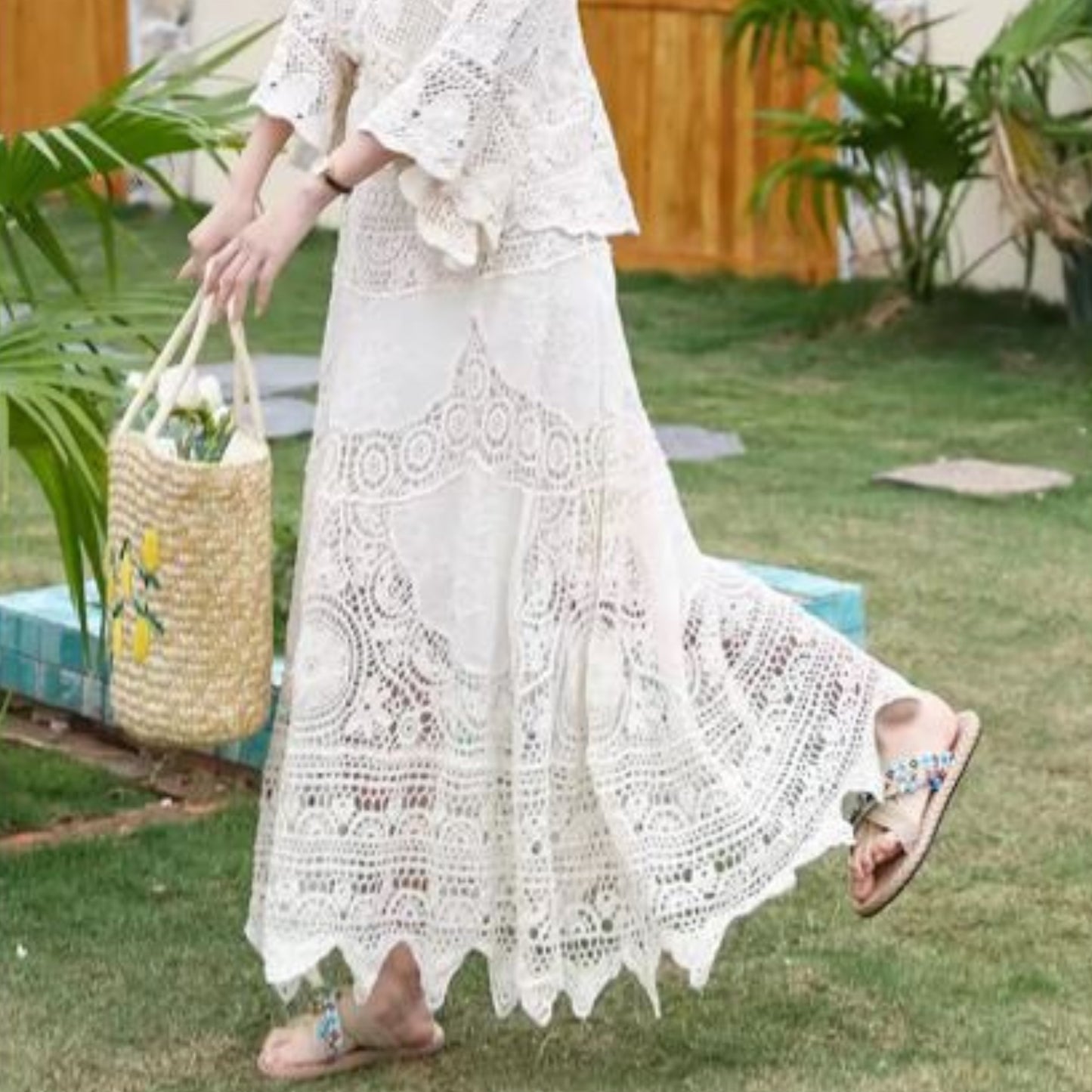 Florence Lace Maxi Skirt