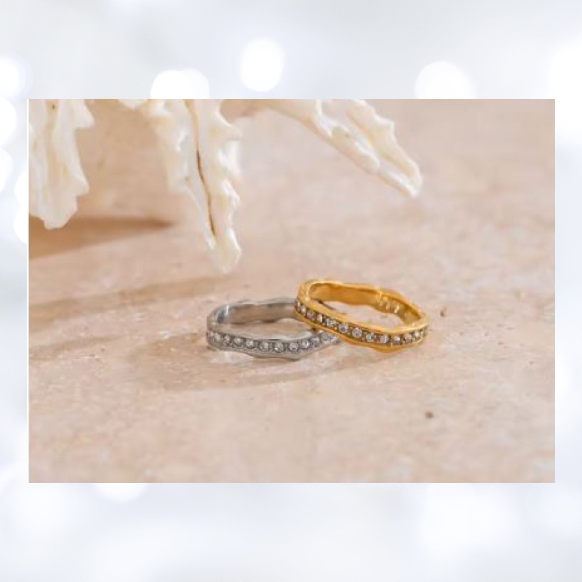Auric Hammered Ring
