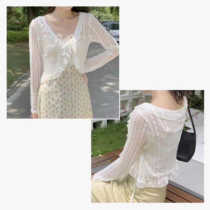 Luna Ruffle Cardigan