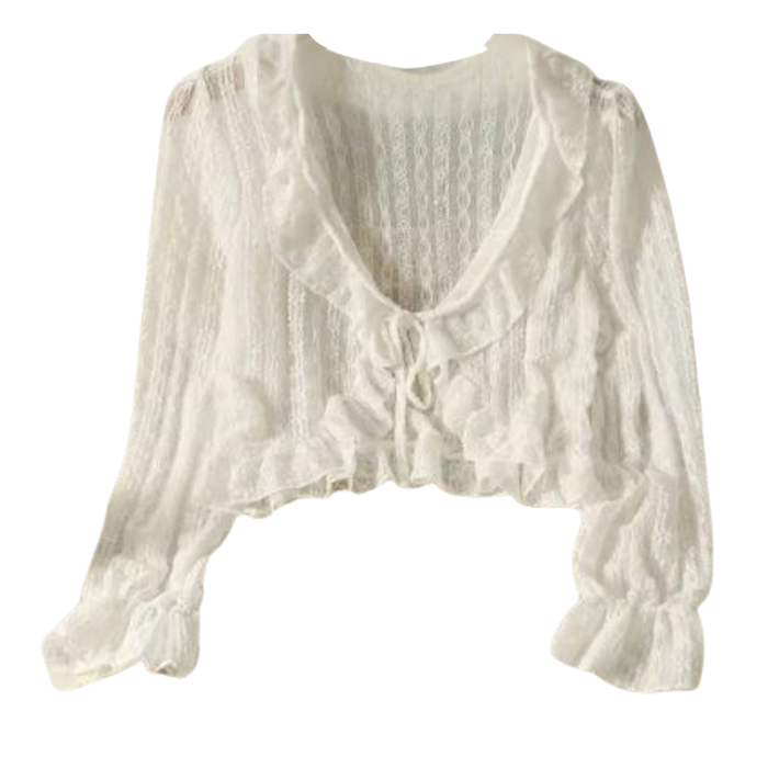 Luna Ruffle Cardigan
