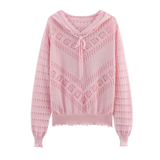 Eyelet Pullover