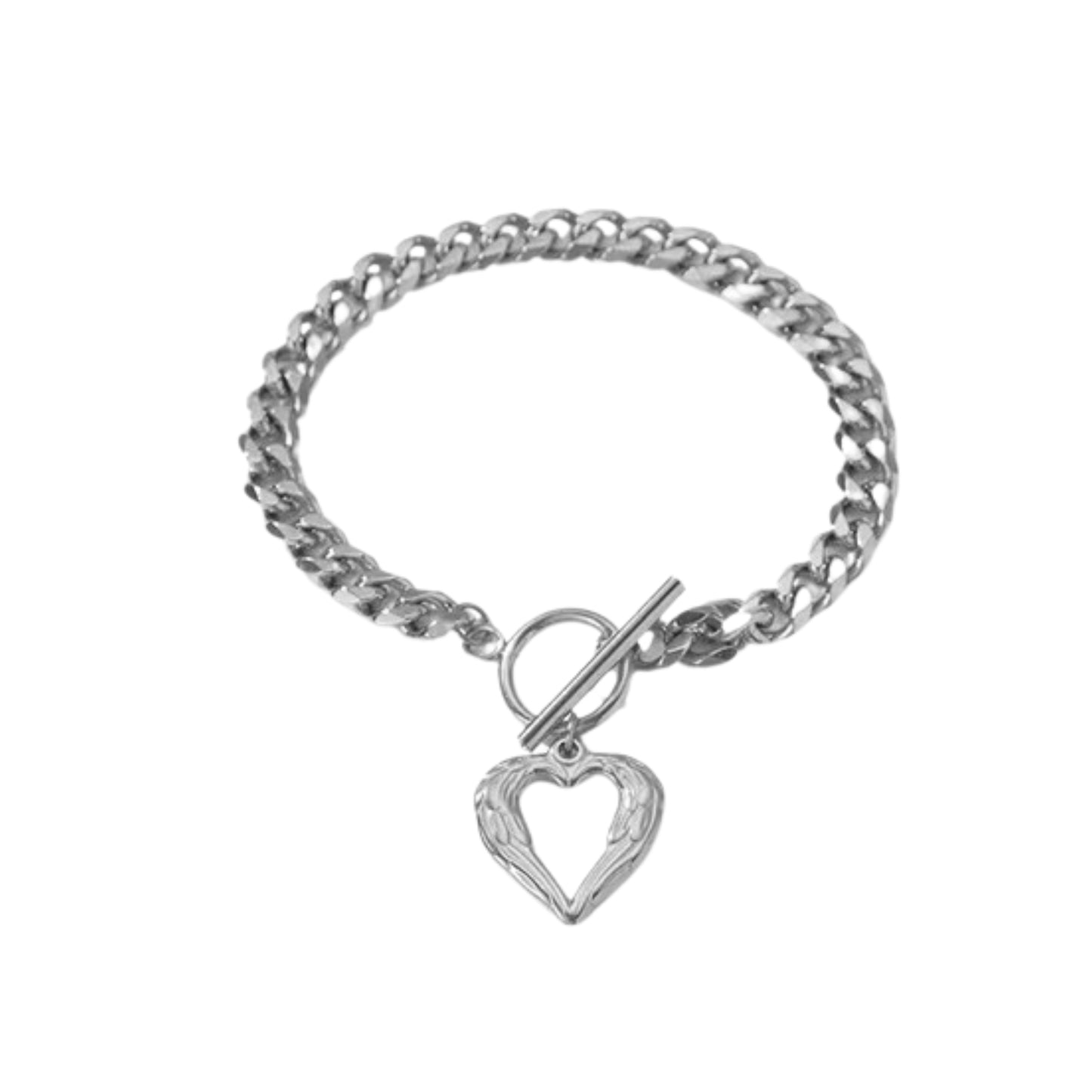 Angel Heart Wing Bracelet