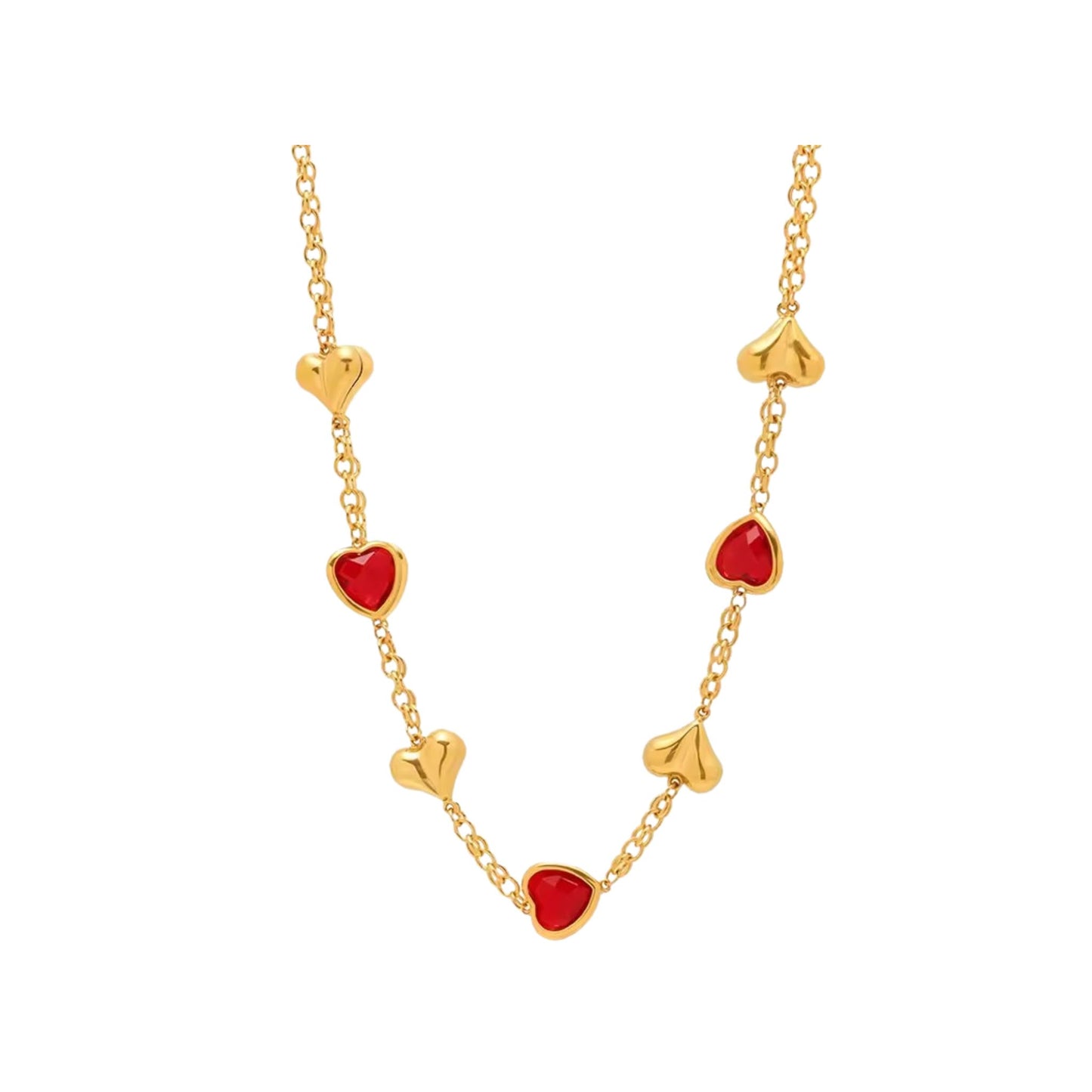 Facet Hearts Necklace