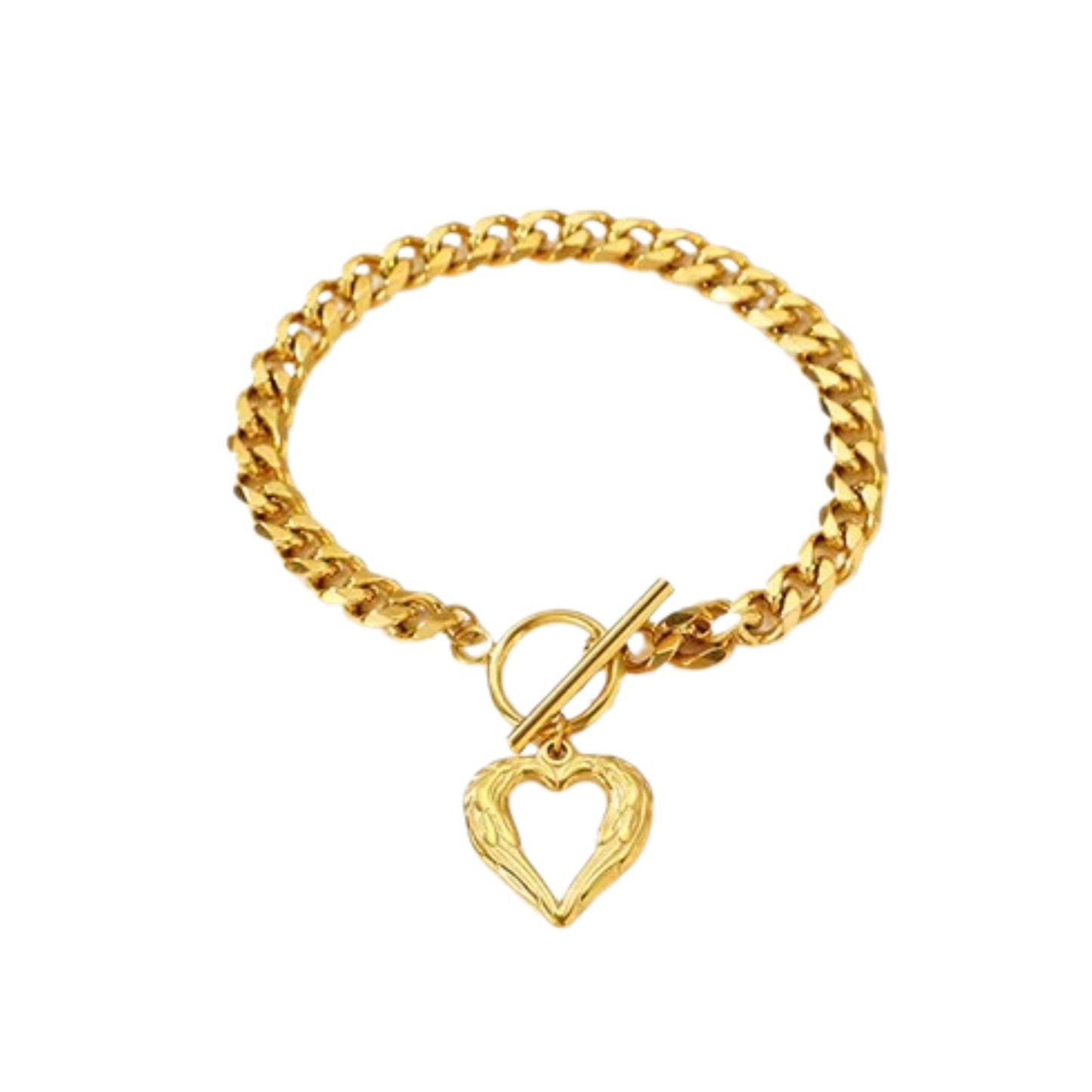 Angel Heart Wing Bracelet