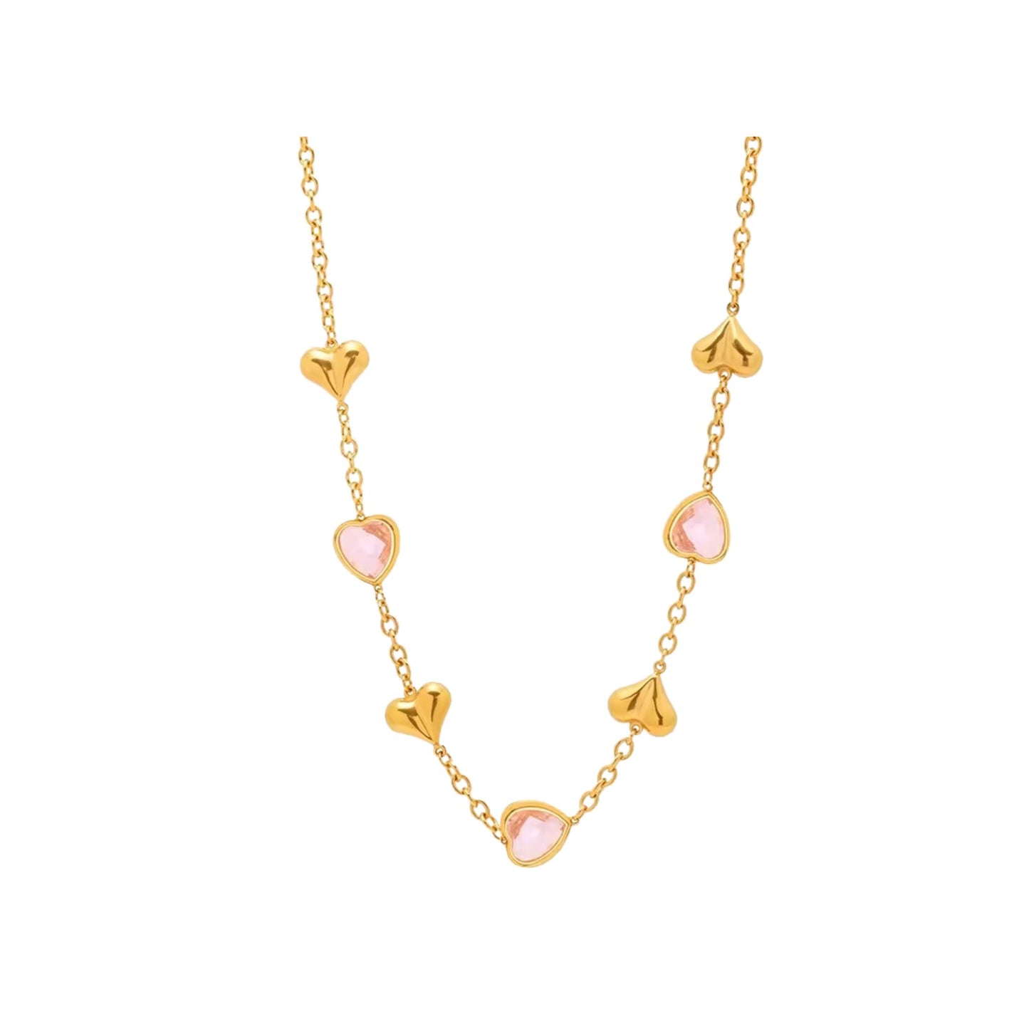 Facet Hearts Necklace