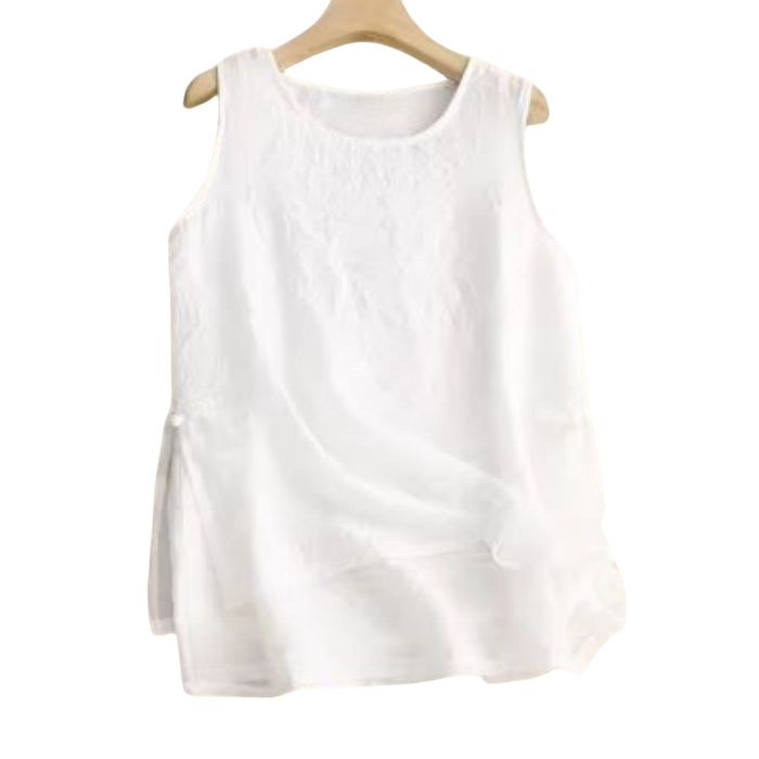 Cambria Cotton-Linen Top