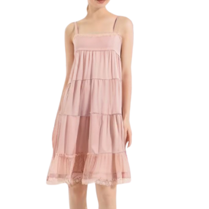 Rosé Reverie Midi Dress