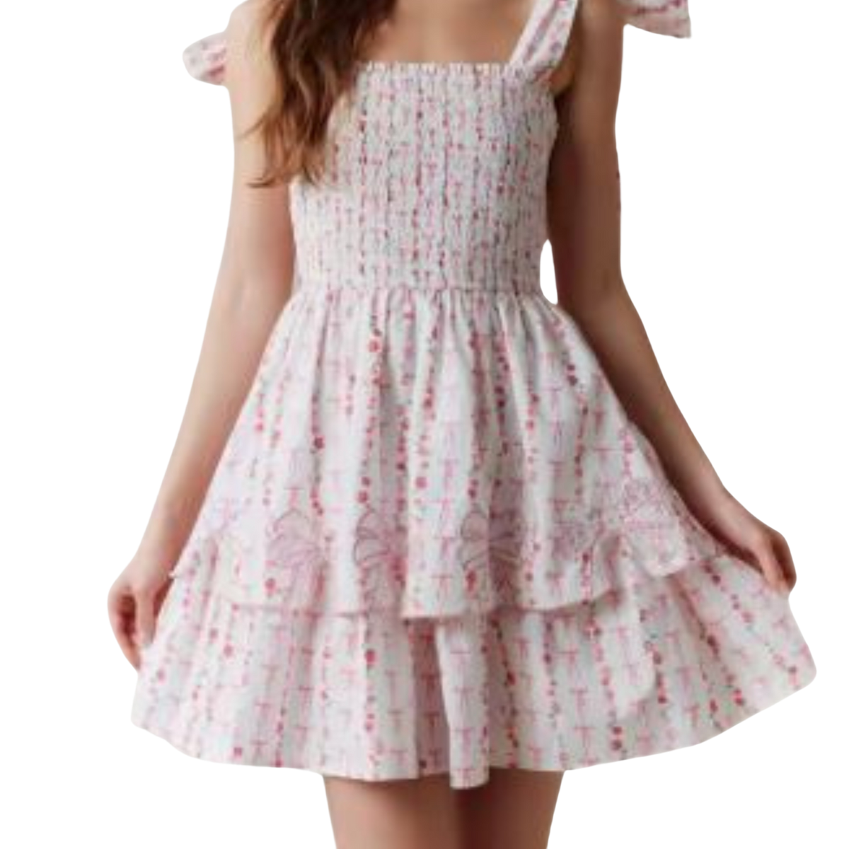 Rosalie Ribbons Mini Dress
