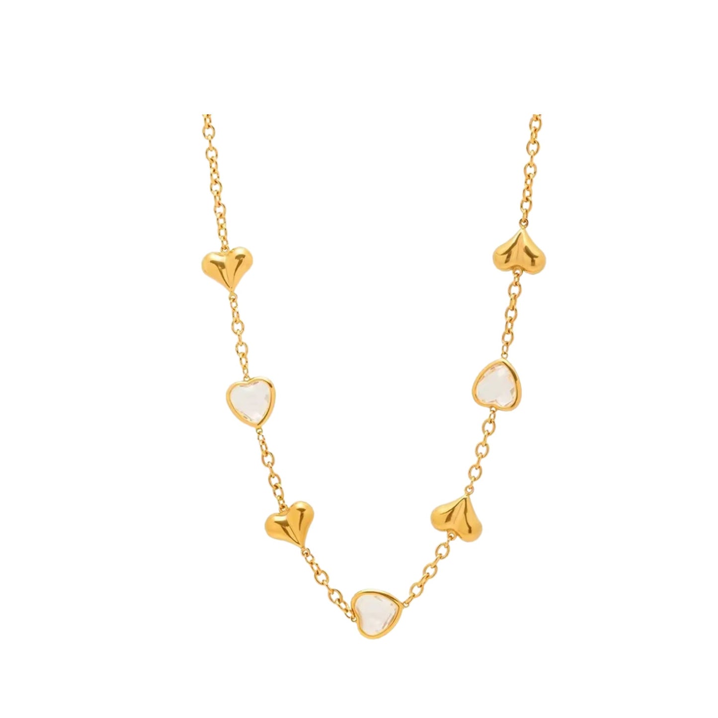 Facet Hearts Necklace