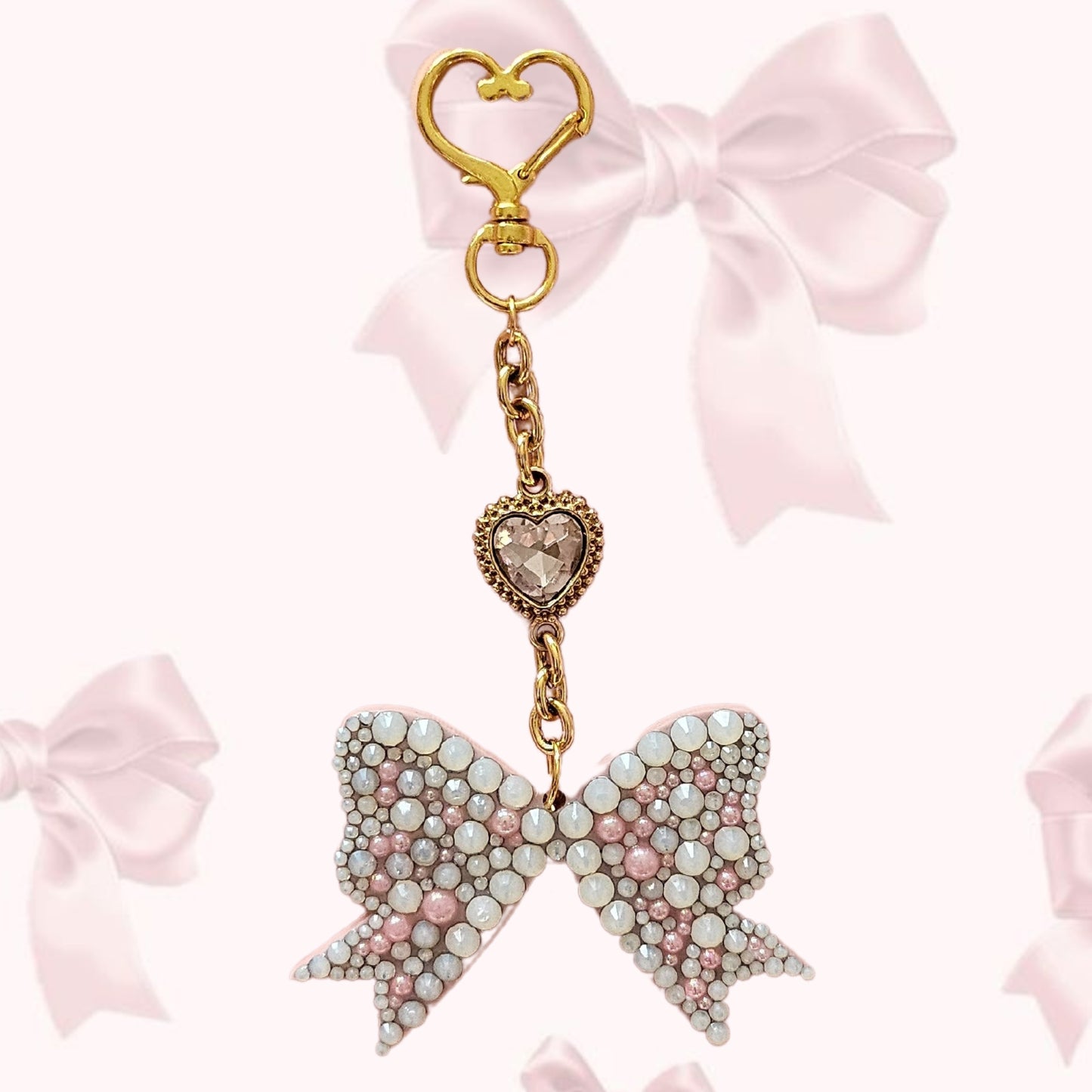 Bow and Crystal Heart