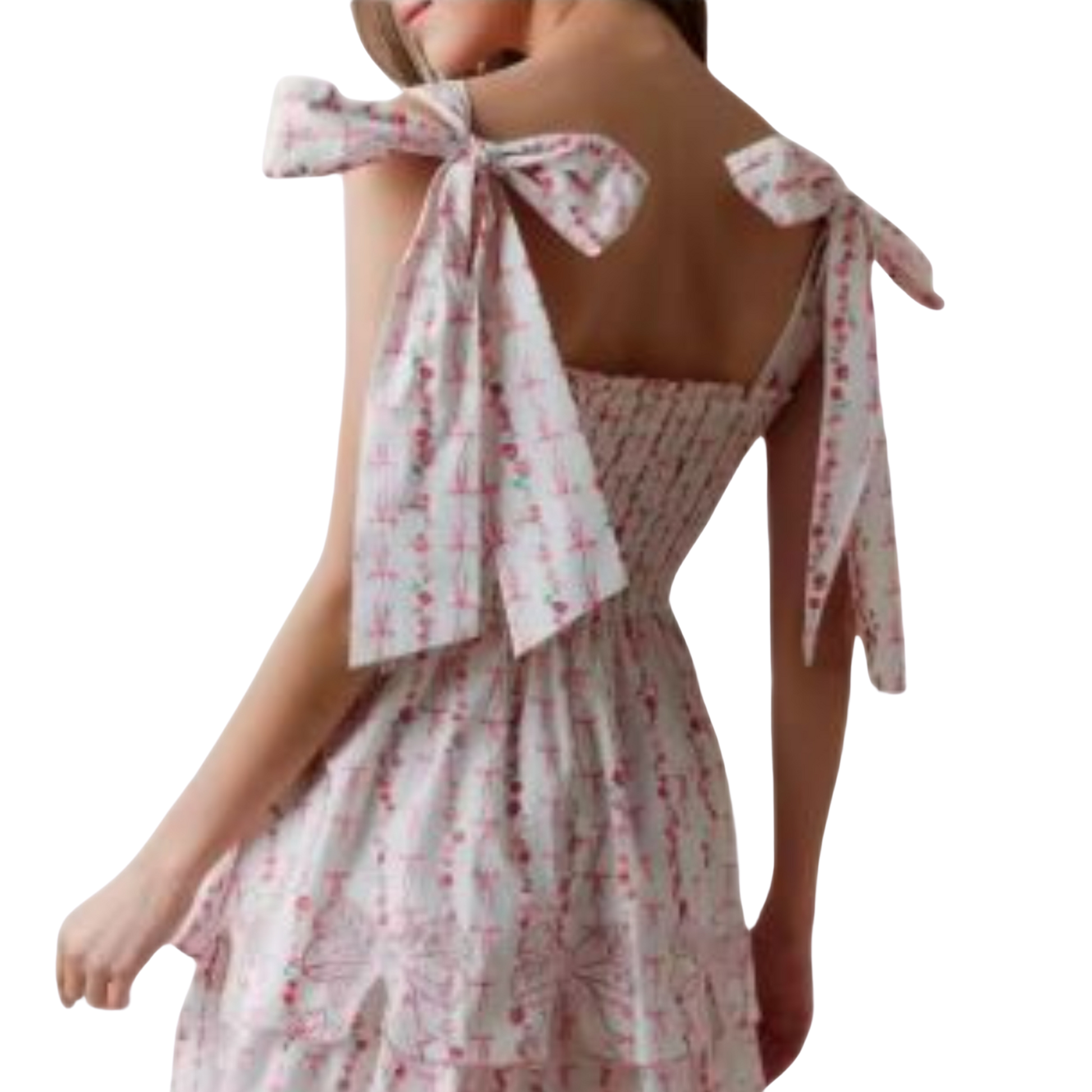 Rosalie Ribbons Mini Dress