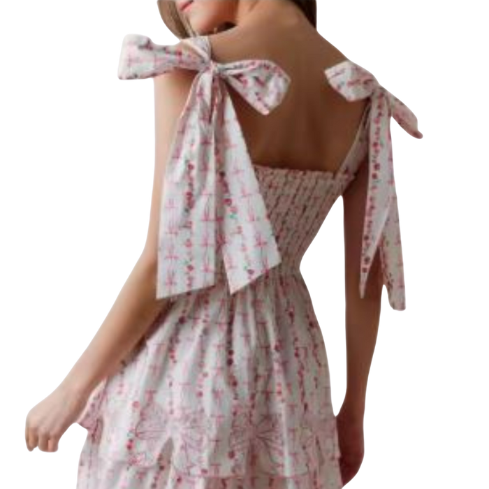 Rosalie Ribbons Mini Dress