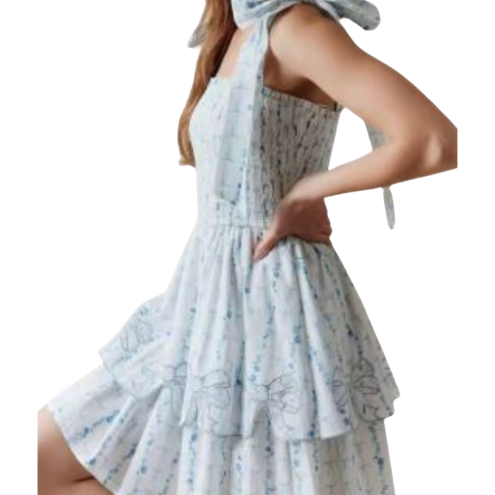 Rosalie Ribbons Mini Dress