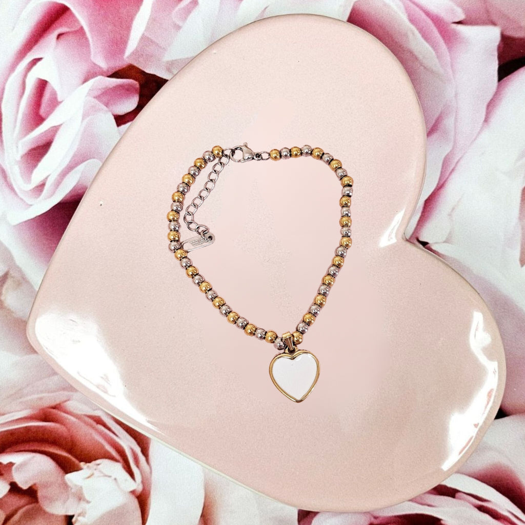 Bead Heart Charm