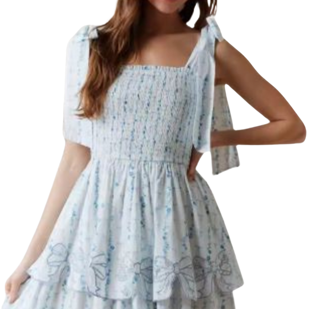 Rosalie Ribbons Mini Dress