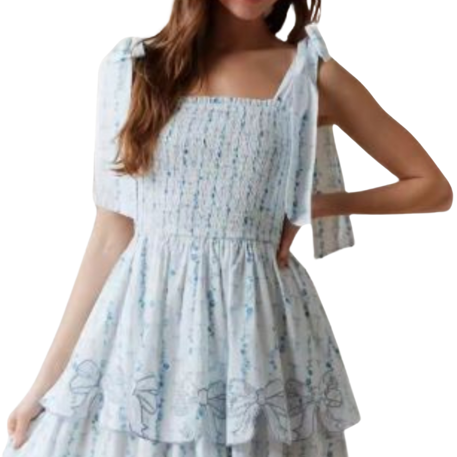 Rosalie Ribbons Mini Dress