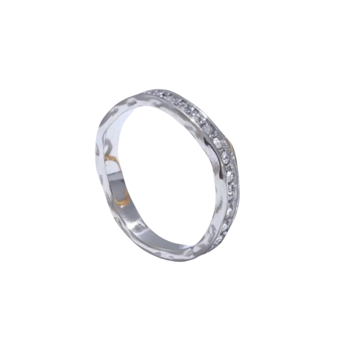 Auric Hammered Ring