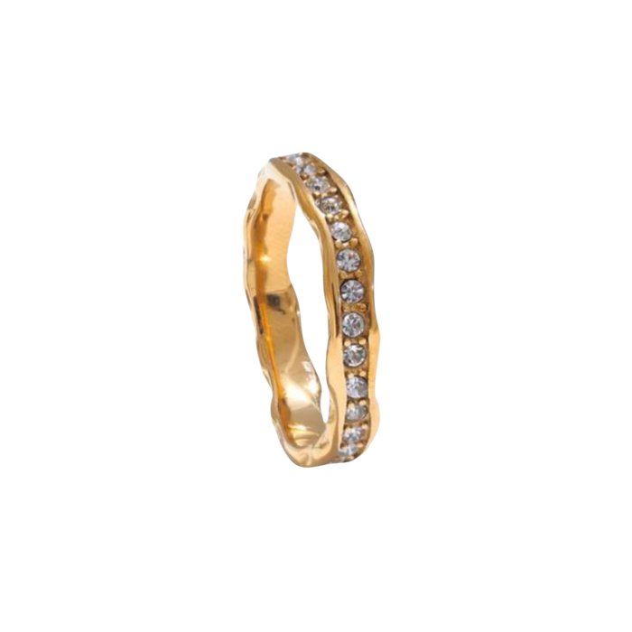 Auric Hammered Ring