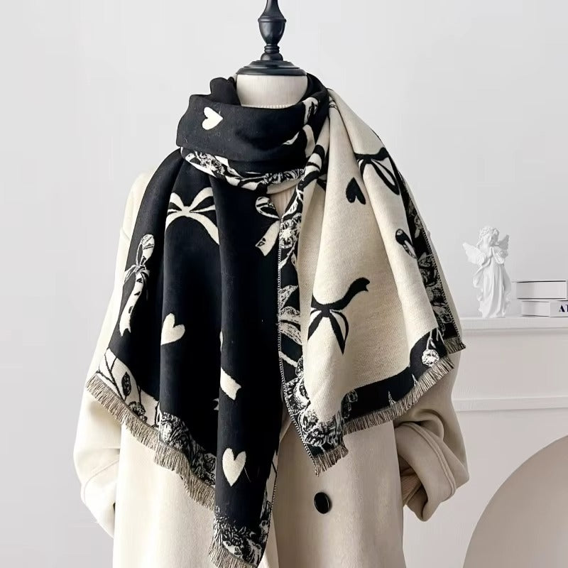 Heart-Kissed Bow Wrap