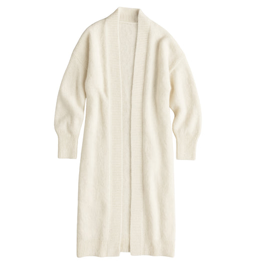 White Embrace Long Cardigan