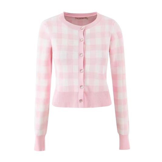Sugar Gingham Cardigan